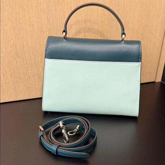 Kate Spade Darcy Top Handle - Dark Green/Teal and Mint Satchel display picture 3